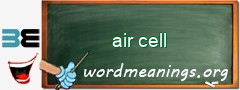WordMeaning blackboard for air cell